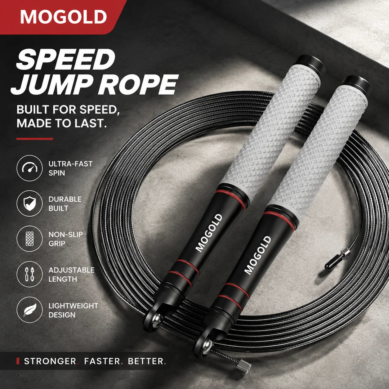 NOREVIO SpeedRope™ | Corde à Sauter Ajustable